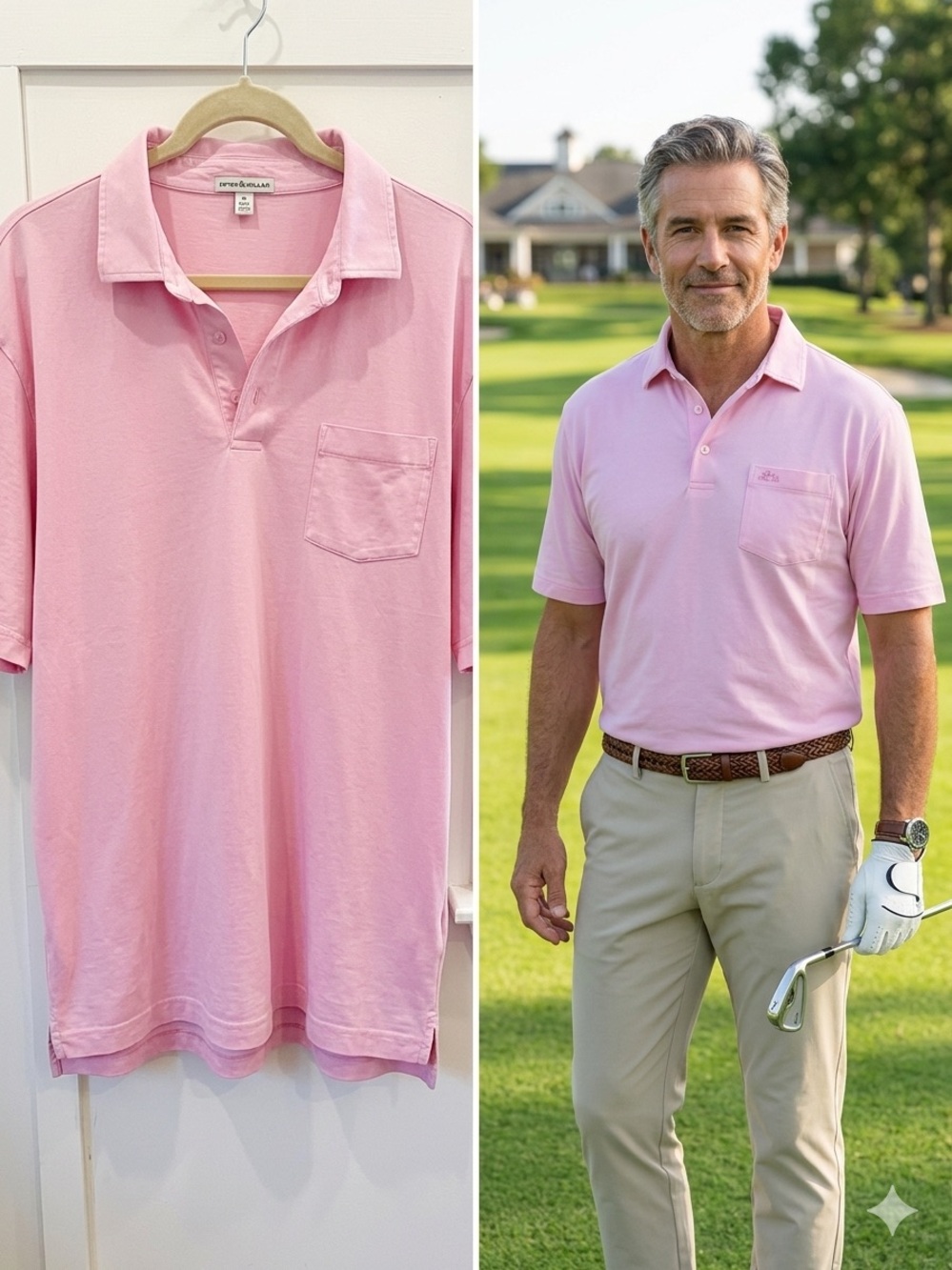 Peter Millar's classic Seaside Wash Line, Polo size Xl Pima cotton, Pink coral